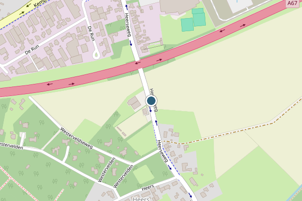 Politie-melding op Heerseweg, Veldhoven op 3 augustus, kaart-overzicht