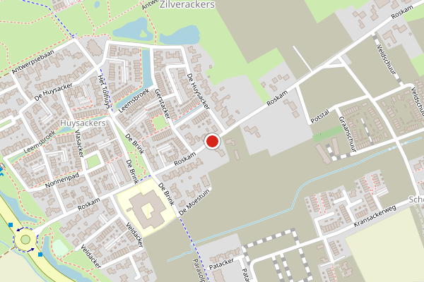 Brandweer-melding op Roskam, Veldhoven op 4 augustus, kaart-overzicht