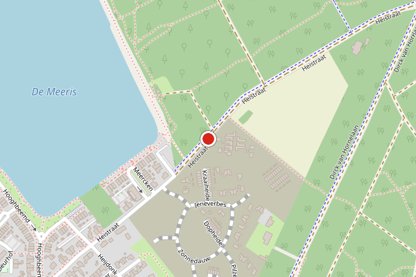 Brandweer-melding op Heistraat, Waalre op 5 augustus, kaart-overzicht