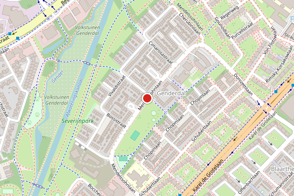 Brandweer-melding op Mendelssohnlaan, Eindhoven op 5 augustus, kaart-overzicht
