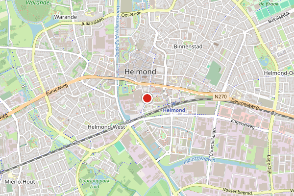 Brandweer-melding op Kloosterhof, Helmond op 5 augustus, kaart-overzicht