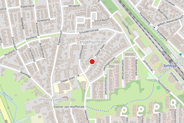 Brandweer-melding op Diepe Vaart, Geldrop op 7 augustus, kaart-overzicht