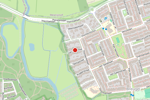 Brandweer-melding op Breugel op 7 augustus, kaart-overzicht