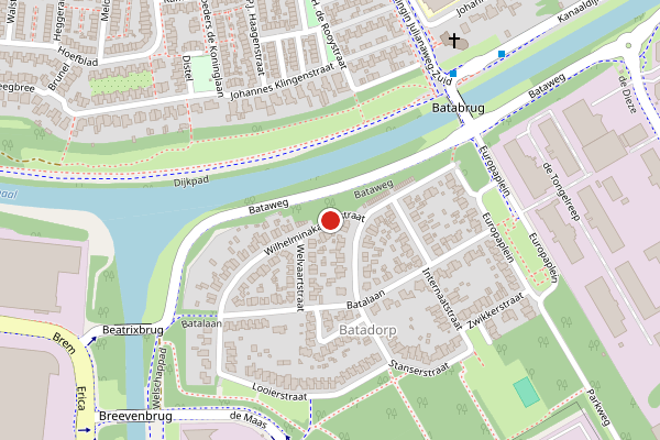 Brandweer-melding op Wilhelminakanaalstraat, Best op 2 juni, kaart-overzicht