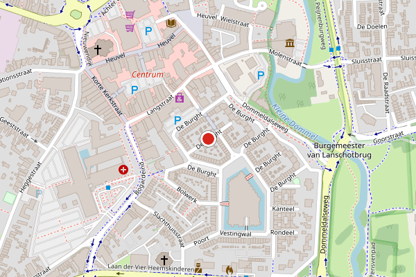 Brandweer-melding op De Burght, Geldrop op 1 juni, kaart-overzicht