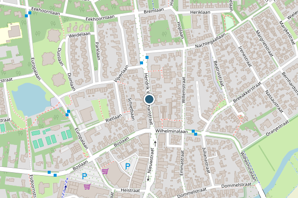 Politie-melding op Breugel op 4 juni, kaart-overzicht
