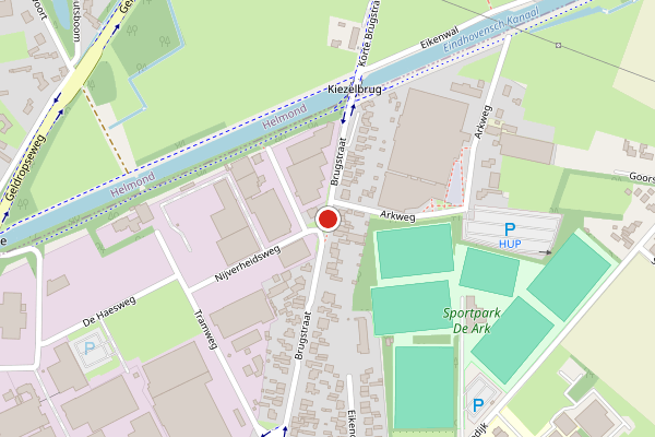 Brandweer-melding op Brugstraat, Mierlo op 5 juni, kaart-overzicht