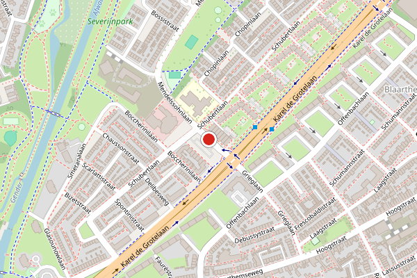 Brandweer-melding op Brucknerplein, Eindhoven op 6 juni, kaart-overzicht