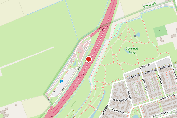 Brandweer-melding op Breugel op 8 juni, kaart-overzicht