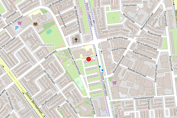 Brandweer-melding op Willem van Kesselstraat, Eindhoven op 8 juni, kaart-overzicht