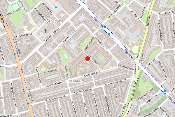 Brandweer-melding op Venkelhof, Eindhoven op 9 juni, kaart-overzicht