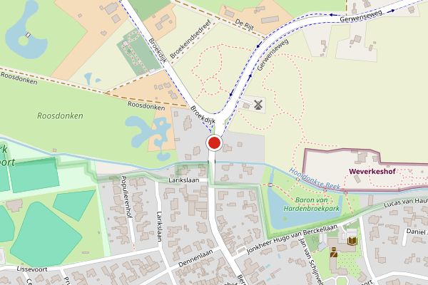 Brandweer-melding op Berg, Nuenen op 9 juni, kaart-overzicht