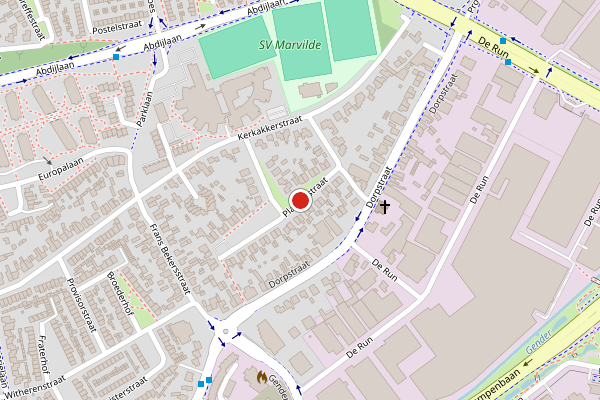 Brandweer-melding op Platteelstraat, Veldhoven op 11 juni, kaart-overzicht