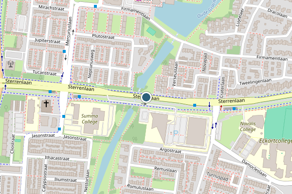 Politie-melding op Sterrenlaan, Eindhoven op 12 juni, kaart-overzicht