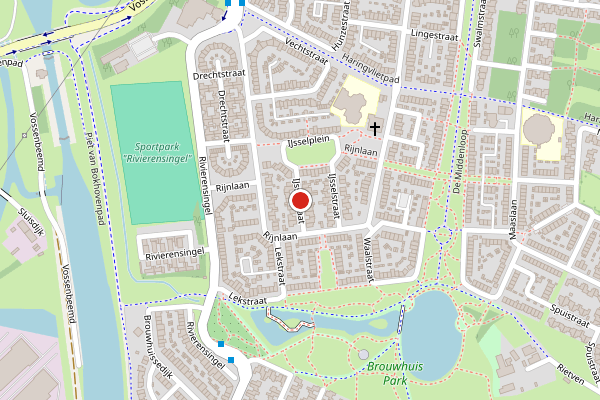 Brandweer-melding op IJsselstraat, Helmond op 12 juni, kaart-overzicht