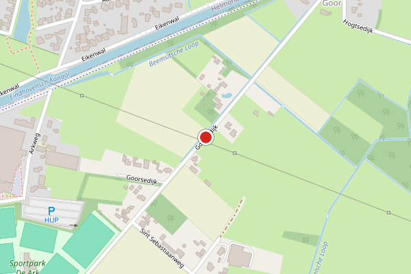 Brandweer-melding op Goorsedijk, Mierlo op 13 juni, kaart-overzicht