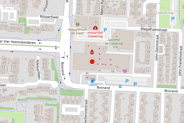 Brandweer-melding op Winkelcentrum Coevering, Geldrop op 13 juni, kaart-overzicht