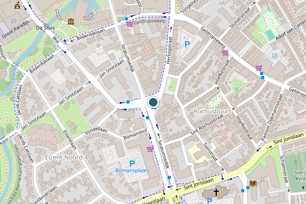 Politie-melding op Hertogstraat, Eindhoven op 15 juni, kaart-overzicht