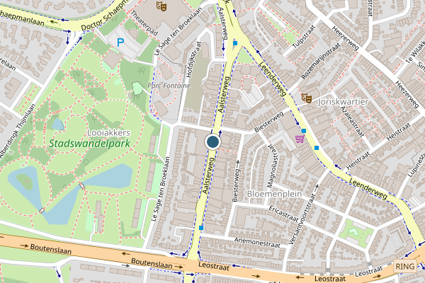 Politie-melding op Aalsterweg, Eindhoven op 17 juni, kaart-overzicht
