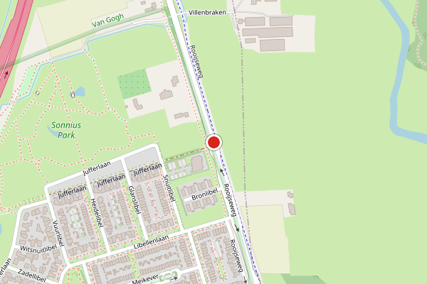 Brandweer-melding op Breugel op 17 juni, kaart-overzicht