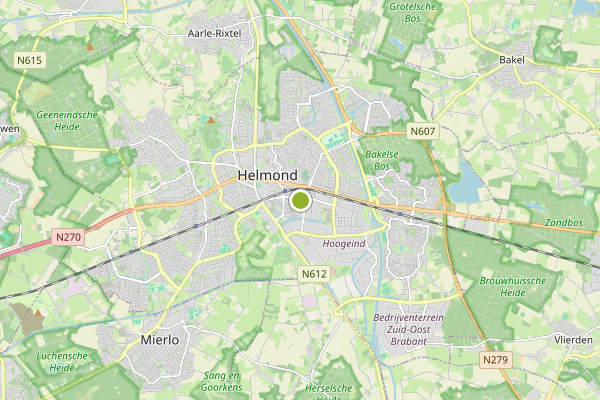 Ambulance-melding op Helmond op 17 juni, kaart-overzicht