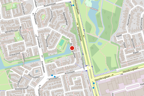 Brandweer-melding op Bourgognelaan, Eindhoven op 20 juni, kaart-overzicht