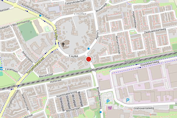 Brandweer-melding op Oude Urkhovenseweg, Eindhoven op 20 juni, kaart-overzicht