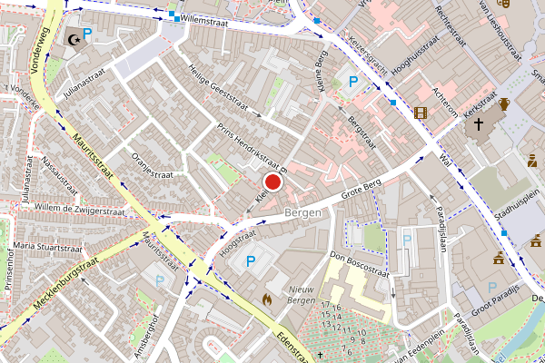 Brandweer-melding op Kleine Berg, Eindhoven op 20 juni, kaart-overzicht