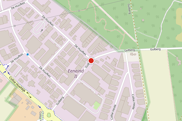 Brandweer-melding op Gulberg, Nuenen op 20 juni, kaart-overzicht