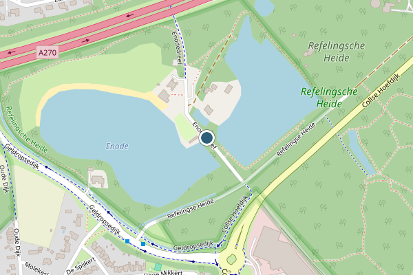 Politie-melding op Enodedreef, Nuenen op 21 juni, kaart-overzicht