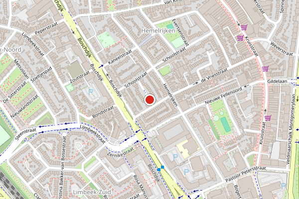 Brandweer-melding op Maria Montessoristraat, Eindhoven op 24 juni, kaart-overzicht