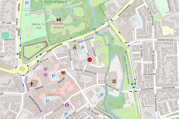 Brandweer-melding op Hofdael, Geldrop op 24 juni, kaart-overzicht