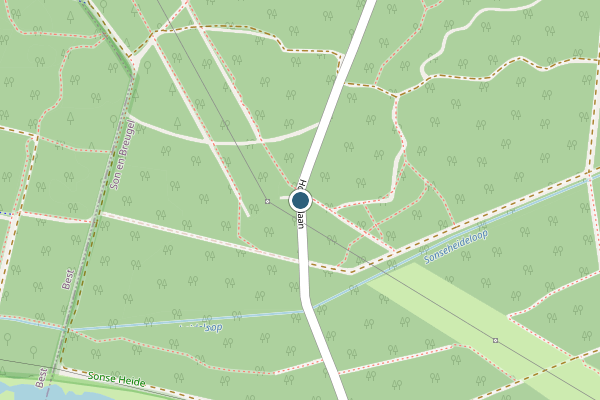 Politie-melding op Breugel op 27 juni, kaart-overzicht