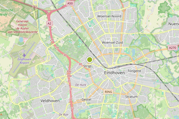 Ambulance-melding op Eindhoven op 27 juni, kaart-overzicht