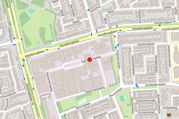 Brandweer-melding op Vaalserbergweg, Eindhoven op 27 juni, kaart-overzicht